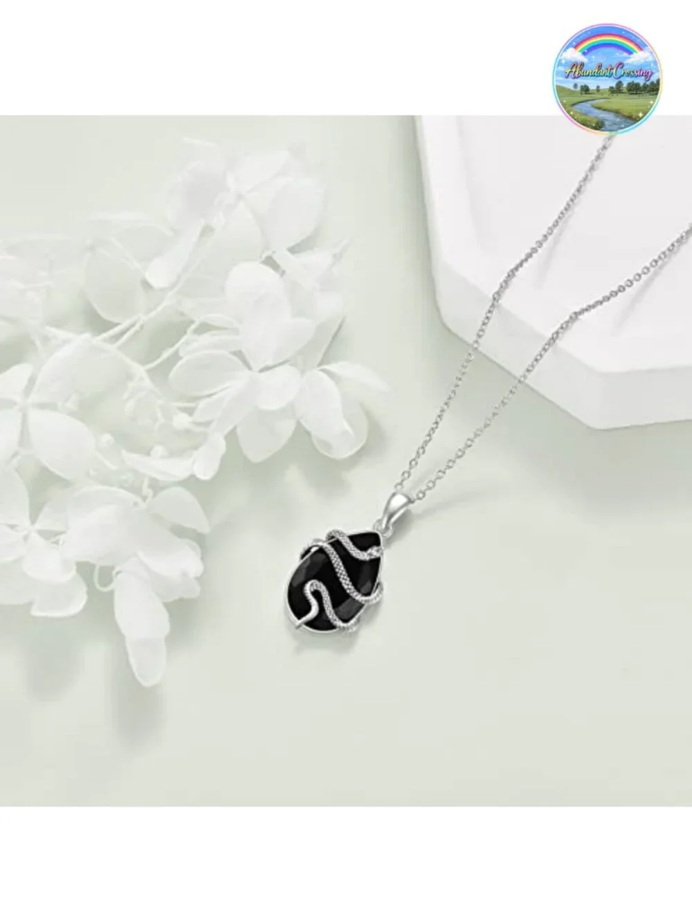 Sterling Silver Snake Pendant Necklace for Women